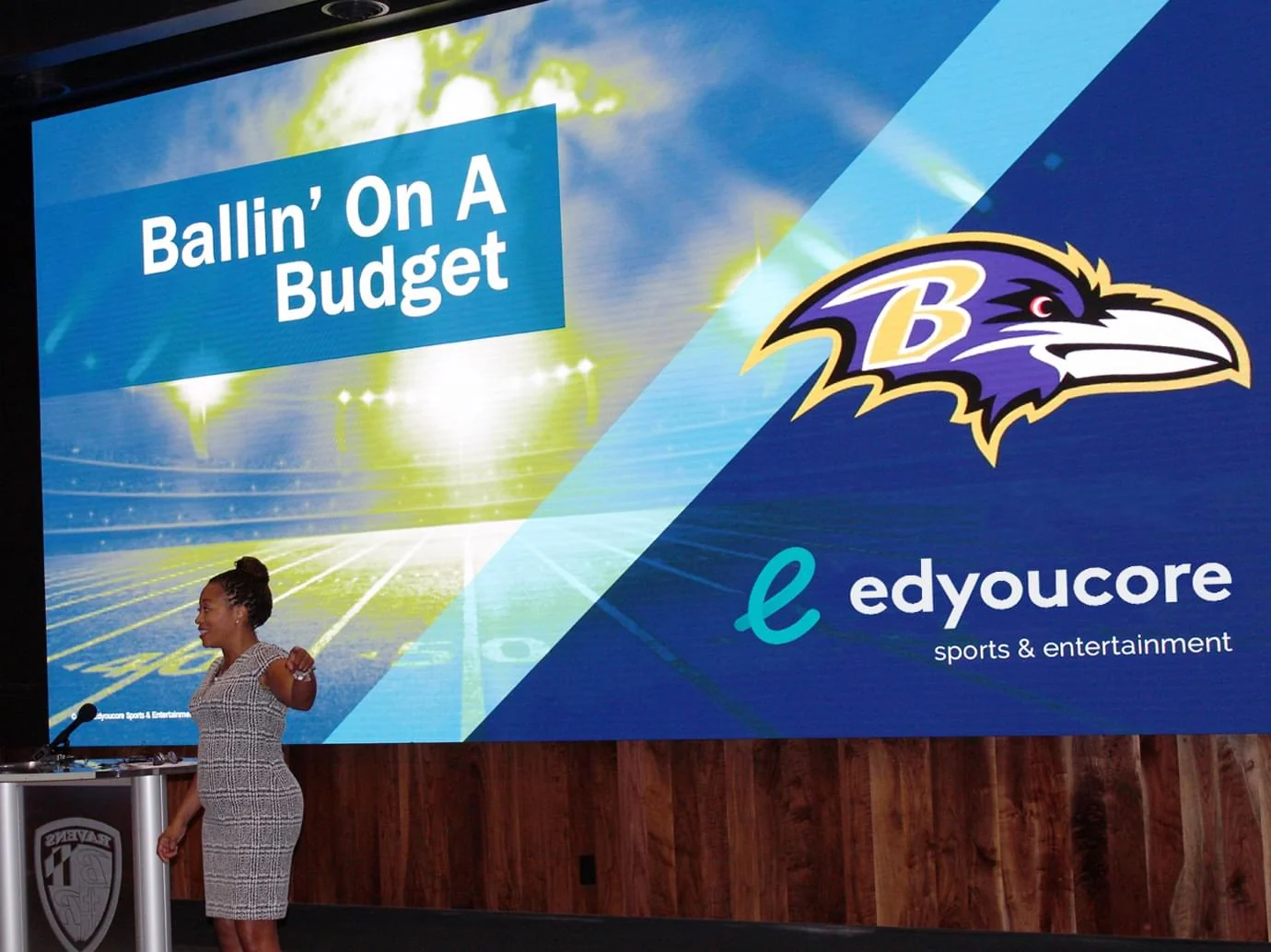 Edyoucore financial education presentation for Baltimore Ravens players